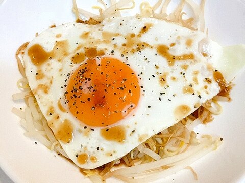 もやしと目玉焼きの☆ダイエット朝ごはん